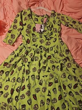 BNWT Vixen Micheline Pitt Monster Mash Swing Dress, L